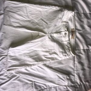 Size 5 white Hollister skinny jeans